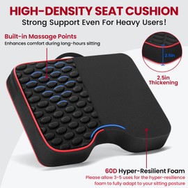 Stadium Seat Cushions, Portable Bleacher Seats with Massage Dots