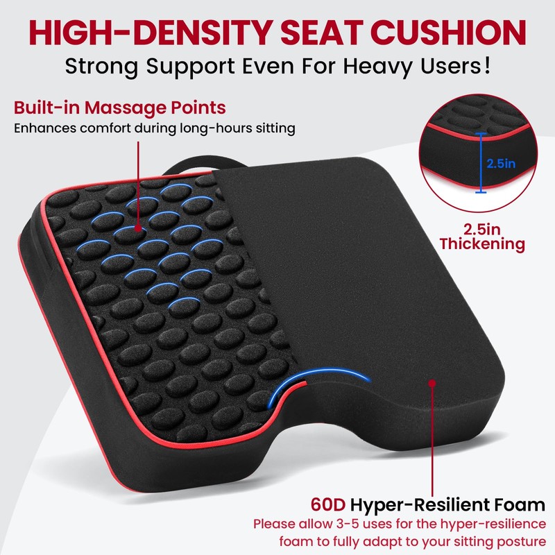 Stadium Seat Cushions, Portable Bleacher Seats with Massage Dots