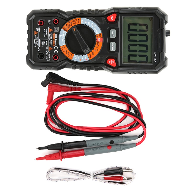 Multimeter Meter 6000 Count Digital Automatic Range True Effective Value
