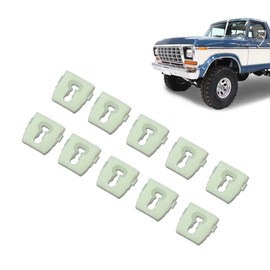 G-PLUS Body Side Belt Moulding Molding Trim Clips 10pcs Compatible with 1973-1979 NOS Ford Pickup Truck