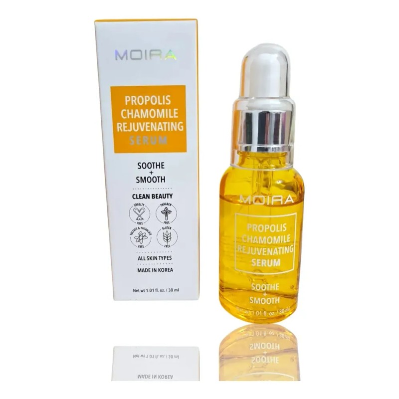 Sérum Coreano Moira Cosmetics con Manzanilla FPS 1, Hidratante Antiedad