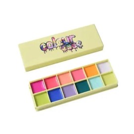 Made By Mitchell Color Case Cosmetic Paint Palette &amp; Brush Set The Electrics