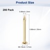 200-Pack Small Tiny Nails, 2mm x 25mm Brass Precision MIni