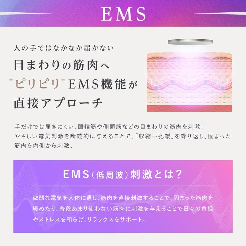 RELAGE リラージュ 目元ケア アイウォーマー EMS 温熱 振動 ホットアイマスク アイケア コードレス