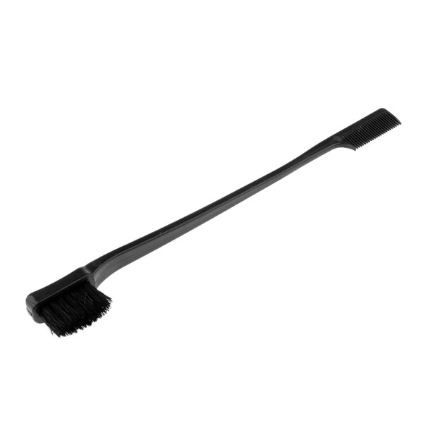 'Magideal 7 Double Sided Edge Control Hair Brush Edge Control Brush for Styling Haaa Black