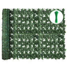 GEIGUIWA Artificial Ivy Privacy Fence Wall Screen,120X40 in UV-Anti Faux Greenery Backdrop Ivy Vine Leaf Hedges Fence Panels for Patio, Balcony, Garden, Backyard