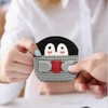 WisePoint Penguin Shaped Coin Purse Pouch, Crocheted Change Purse Wallet