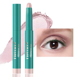 Maquillaje Sombra de ojos en barra, Lápiz de sombra de ojos profesional, Lápiz delineador de ojos Brillo brillante, Lápiz de sombra de ojos en crema Resaltador de ojos Alta pigmentación Larga duración Impermeable (1#)