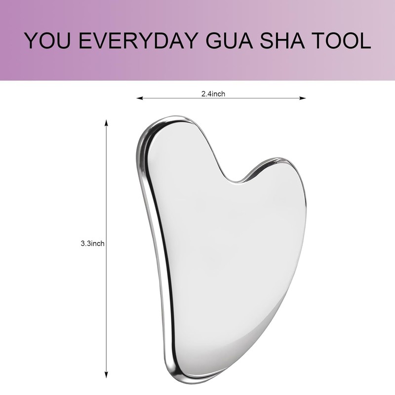 Gua Sha Stones Face Jade Stone Heart Shape Guasha Board