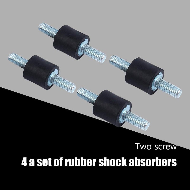 4pcs M4 Rubber Vibration Holder with Stud Bolt, Tensile Strength