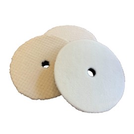 Hotei-son Electric Polisher Wool Buff 3 Types to Choose from, Coarse, Medium, Thin, 7.1 inches (180 mm), Set of 3 (Coarse, Medium, Thin)