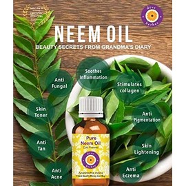 dve herbes Deve Herbes Pure Neem Oil (Azadirachta Indica) Cold Pressed (Pack of Three) 100ml X 3 (10 oz)