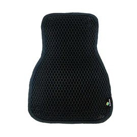 SELENEFF Motorcycle Seat Covers, Double Layer Mesh Anti-Slip Bike Seat Covers for Motorcycles, 3D Airmesh, Bike Seat Covers, Black, Riding Touring, Breathable, Quick Drying, Insulation (SLIM)