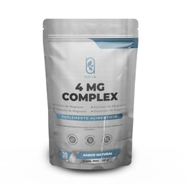 NAIMA 4 MG Complex 150 g, Sabor Natural | Suplemento en Polvo 100% Puro con Citrato,Glicinato,Treonato y Gluconato de Magnesio| Con Inulina de Agave, Minerales y Vitaminas|Soporte Digestivo