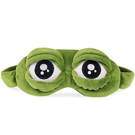 HXINFU - Máscara de dormir en 3D para hombres, oscurecimiento divertido para mujeres, máscaras de ojos para dormir apagado, niños y niñas, Rana #1, Talla única