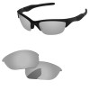 Oakley Lenslog Silver Chrome Replacement Lenses For-Oakley Half Jacket 2.0