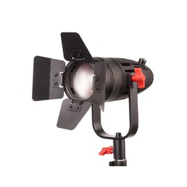 Came-TV Boltzen 30W B-30 COB Fresnel Focusable Led Video Light, High Output Fan-Less Daylight 5600K CRI96+ TLCI97+Dimmable 0%-100% Dual Power Supply W/Filter Set, Removable Barn-Door, Carry Bag