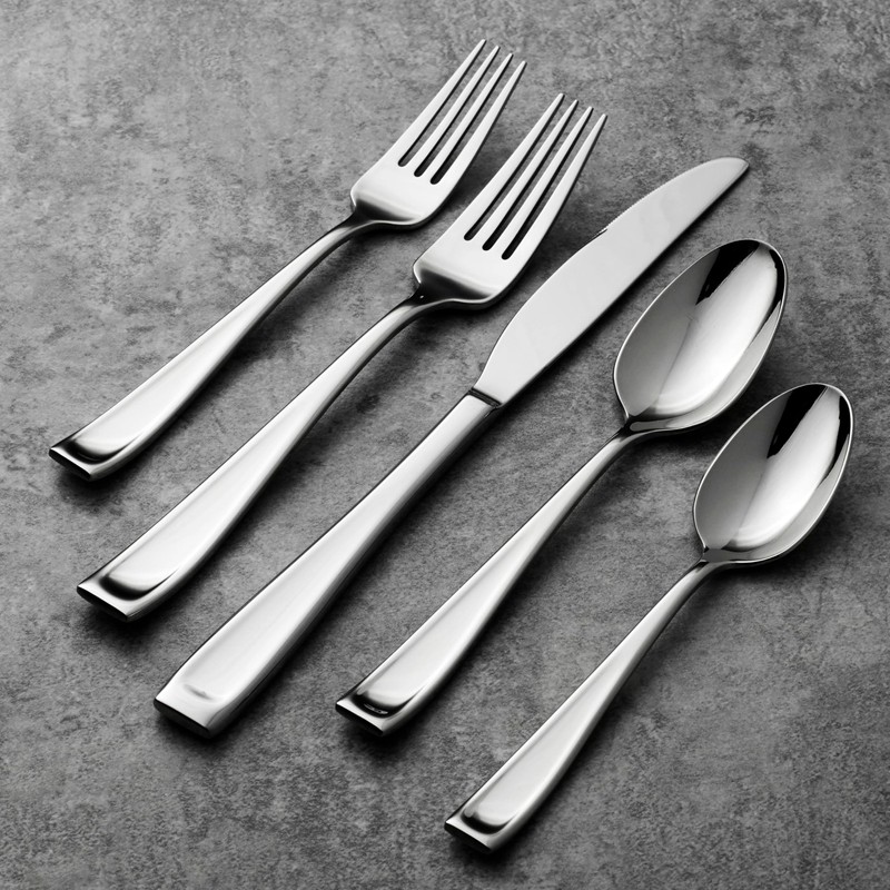 Oneida Moda Dinner Forks, Set of 4,Silver,Dinner Forks, Set of