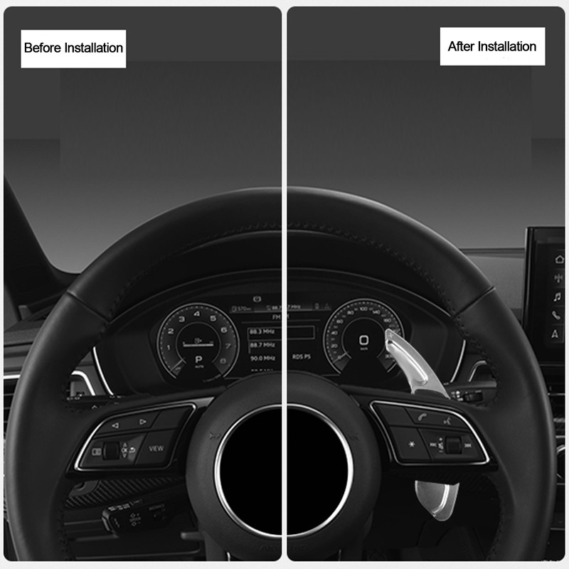 2pcs Steering Wheel Paddle Shifter Extension Aluminum Alloy Replacement for