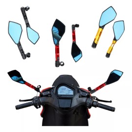 Mizetli Par Espejos Moto Deportivos Motocicleta Universales Street