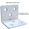 White Stainless Steel Corner Bracket,Joint Right Angle Bracket,L Shape Heavy