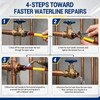 Plumbing Plug Tool Kit, 6PCS Water Pipe Stopper for 1/2"