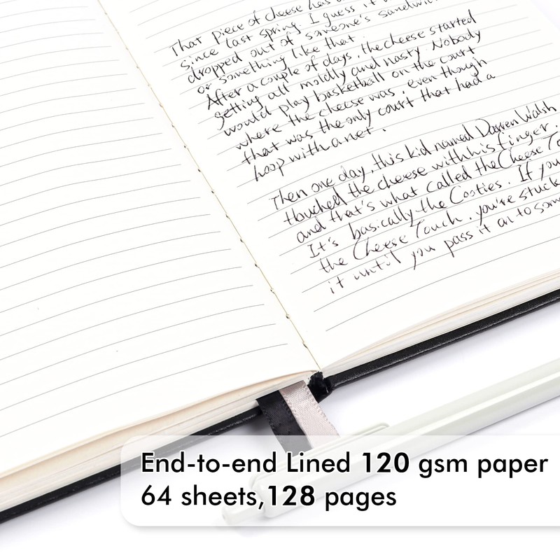 5 Pack Journal Notebook Bulk for School, Feela Hardcover Business