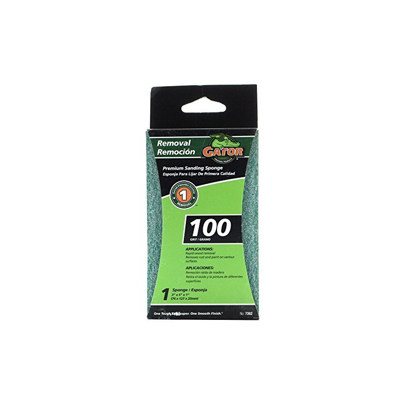 Gator Finishing 7362 100 Grit Aluminum Oxide Sanding Sponges (1