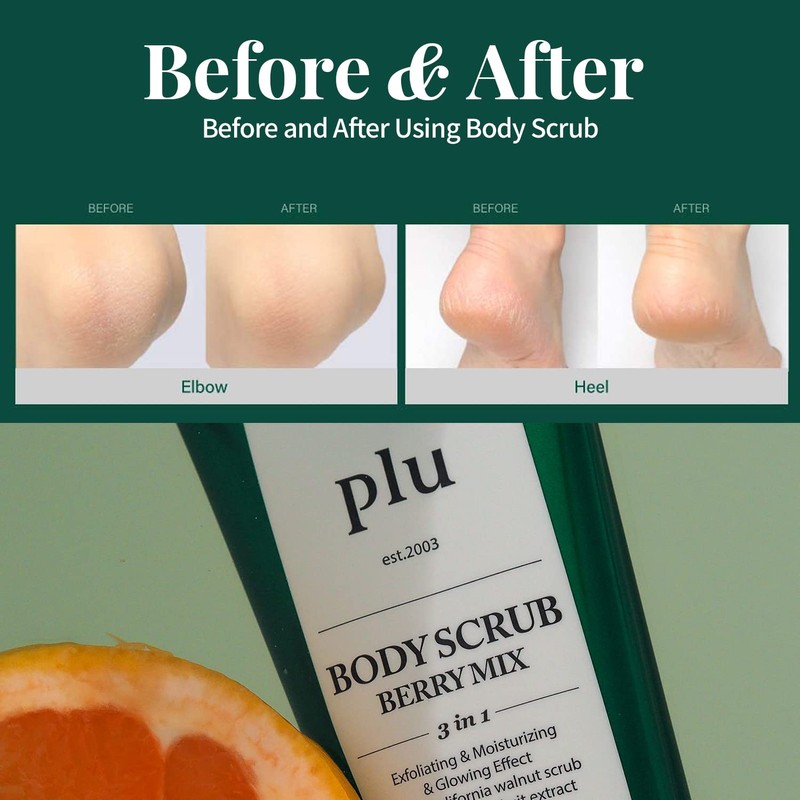 PLU Original Korean Walnut Body Scrub Polish - White Musk
