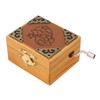 Hand Cranked Music Box Mini Portable Gemini Pattern Retro Style