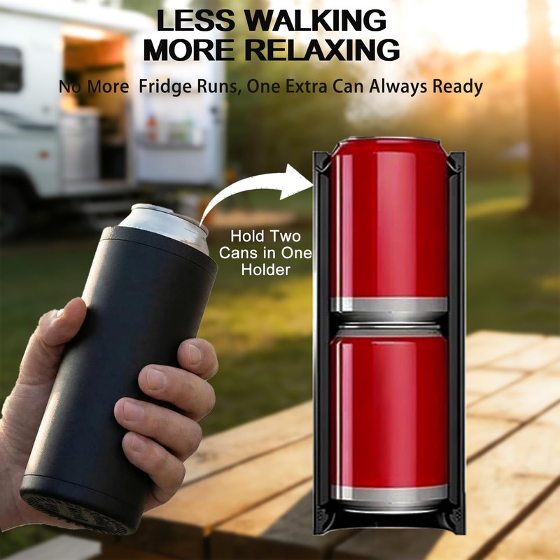 Tactical Reload Double Can Holder, 3D Printed Insulated Can Cooler