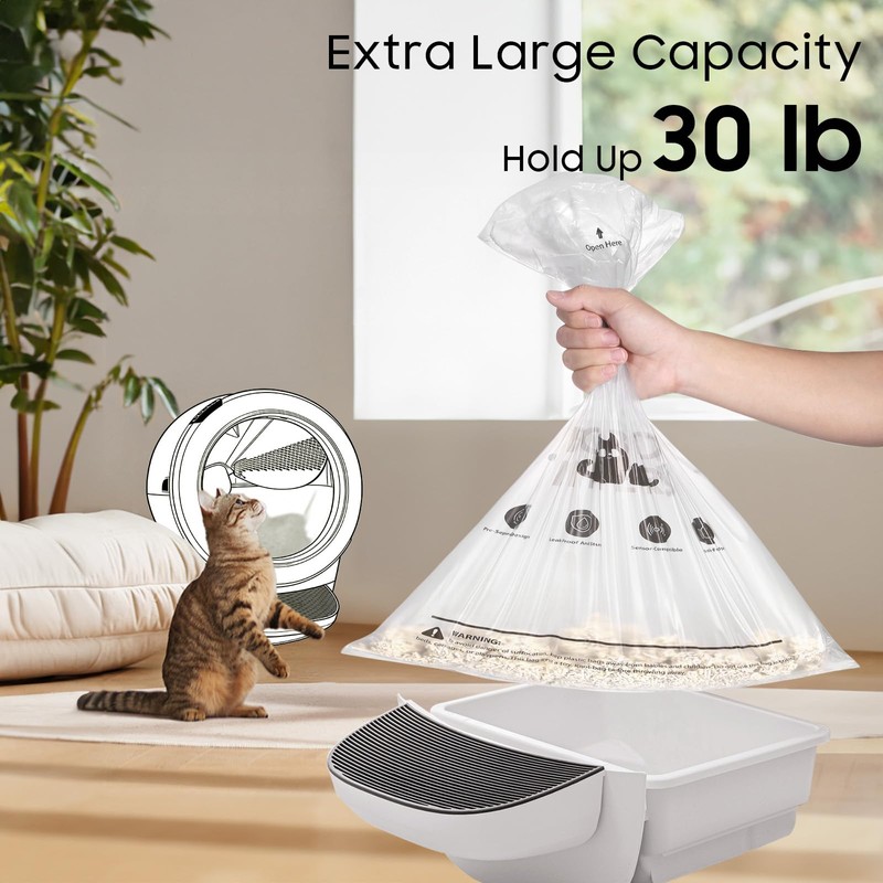 AWoHH 90 Pack Cat Litter Box Robot Model 5/4/3 Waste
