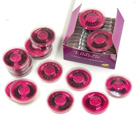 Ellazzle False Eyelashes 20 Pairs Mink Eyelashes Wispy Lashes 15mm Natural Looking Eyelashes(H1)