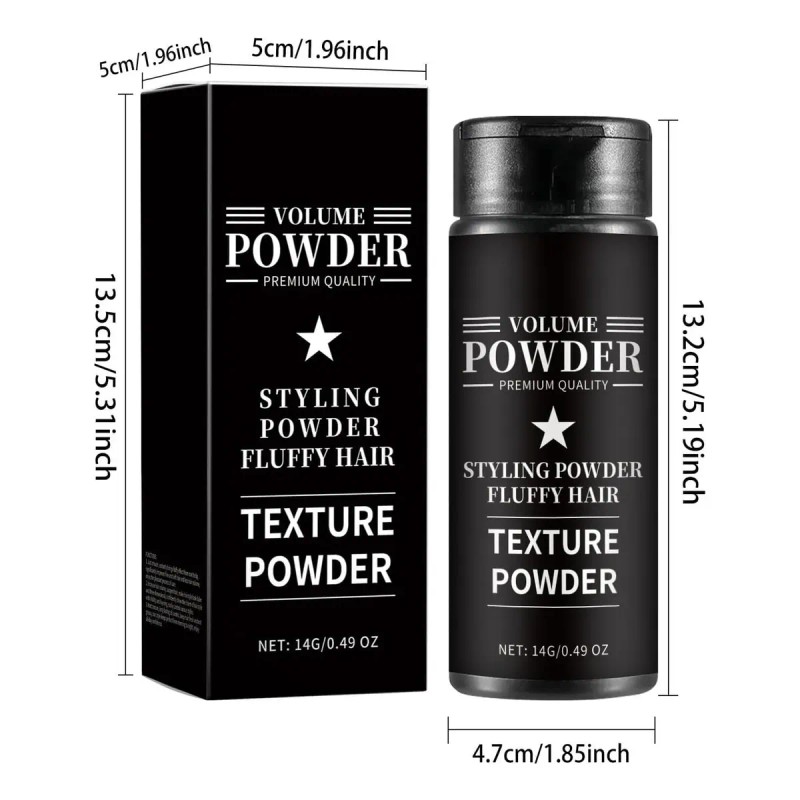 2 Piezas Polvo Para Peinar El Cabello Para Hombres, Textura