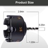 Alloy Threaded Rod Nut Runner with 4 Replacement Heads，Fast Nut