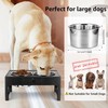 Lapensa Elevated Dog Bowls, Stainless Steel Raised Dog Deep Bowl