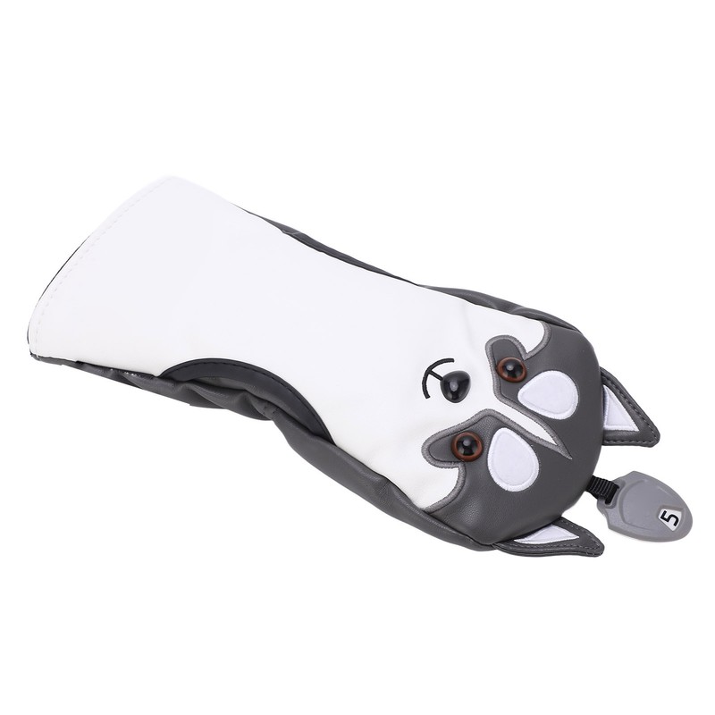 Dog Shaped Golf Wood Head Covers Waterproof Sunscreen PU Club
