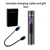 NIVEK Electric Lighter, Rechargeable USB, Cylinder Round Barrel Shape, Double