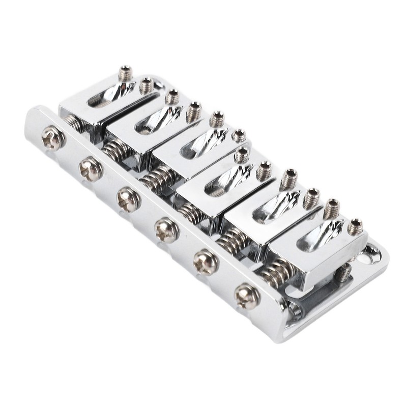6 String Guitar Bridge Replacement Zinc Alloy Electric Guitar Saddle