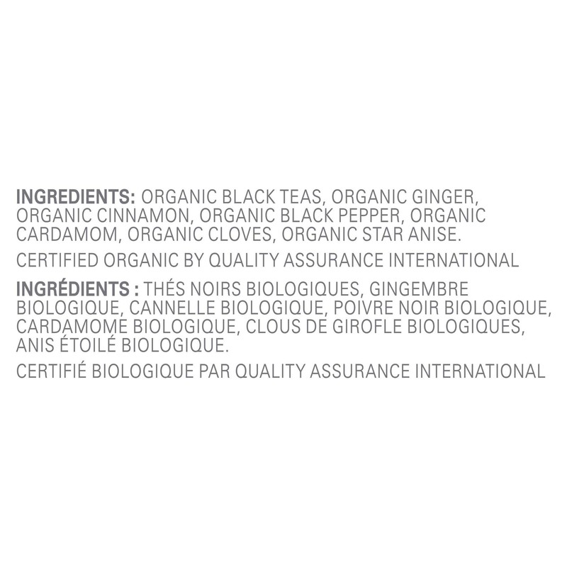 Tazo Organic Chai Black Tea Bags, 20 Count (Pack of