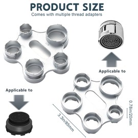 Elsrantor Replacement Aerator Tap Sieve Aerator Key Tool, Aerator Service Key, Universal Key Aerator Mounting Key, 10 Sizes, for M16 / M18 / M20 / M22 / M24 / M28