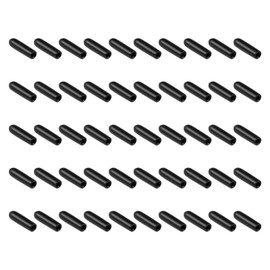 M METERXITY 200 Pack Rubber End Caps - Round Protectors Apply to Outdoor Screws Thread (3mm ID, Black)