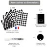 Etiquette Epices Francais - 200 etichette autoadesive barattoli, 60 vergini