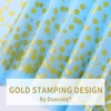 Gold Party disposable tablecloth.