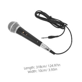 SUPVOX Handheld Wired Dynamic Microphone with Cable for Karaoke Public Speaking and Conferences Featuring Cardioid Pickup for Sound and Easy Plug and Play Use