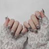 [M;H #] Silver Mood Handmade Nail Tips - Required to