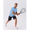 PINSPARK 5 Pack Gym Workout Shirts Men Moisture Wicking T