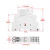 Heschen Household AC Contactor HSR1-25 2 Pin Normally Closed AC