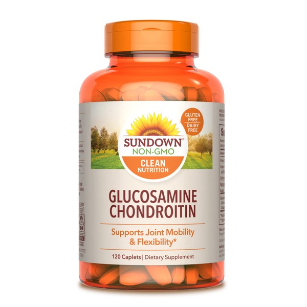 Sundown Glucosamine Chondroitin, Joint Support Supplement, With Calcium And Vitamin D3, 120 Caplets