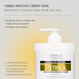 ADVANCED CLINICALS 2 PACK SET - CREMA CORPORAL RETINOL REAFIRMANTE CON VITAMINA E, TE VERDE Y ALOE VERA + CREMA CORPORAL COLAGENO RESCATE DE LA PIEL C
